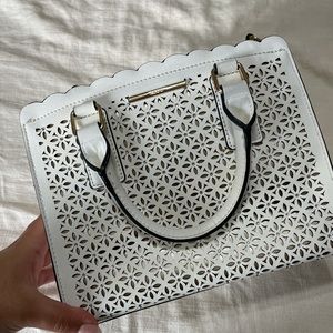 Aldo White Satchel Handbag